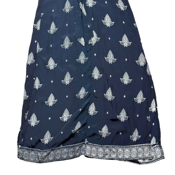 Faithfull the Brand Navy Blue & White Tuula Maxi Dress US 4 - Picture 3 of 9